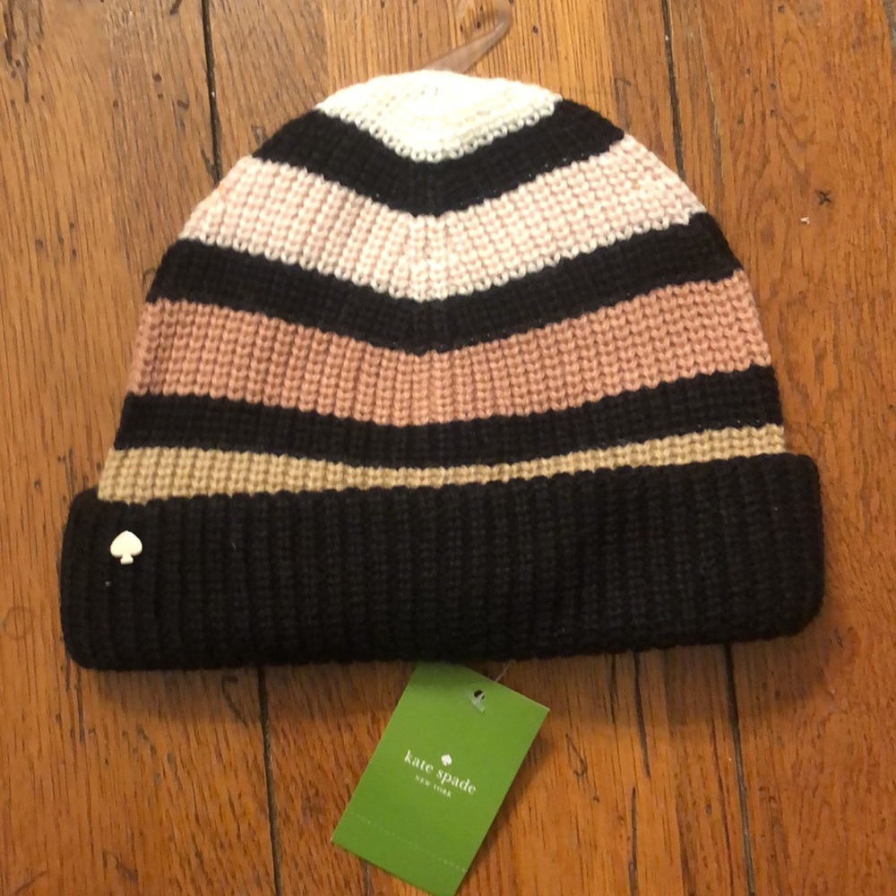 NWT - ♠️KATE SPADE♠️ Wide Stripe Beanie